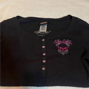 Medium long sleeve Harley top